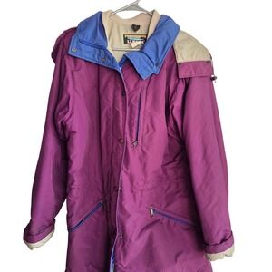 Vintage 90s LL Bean Penobscot Parka Jacket Coat Women's Size Large Y2K